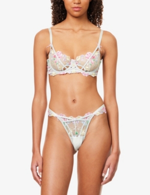 LOUNGE UNDERWEAR: Mirabel Balcony Embroidered Lace Bra