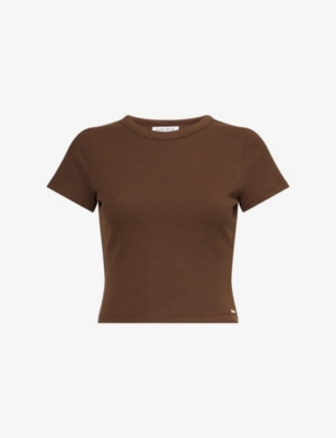 LOUNGE UNDERWEAR: Waffle Baby Round-Neck Stretch-Woven T-Shirt