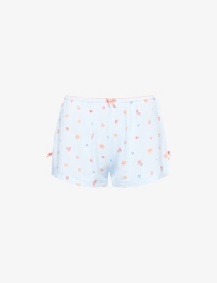 LOUNGE UNDERWEAR: Fruit-Print Modal-Jersey Pyjama Shorts
