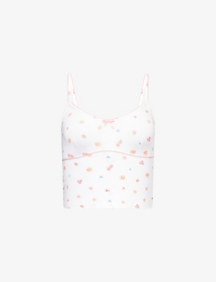LOUNGE UNDERWEAR: Fruit-Print Modal-Jersey Pyjama Cami Top