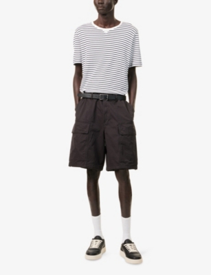 EMPORIO ARMANI: Cargo Drawstring Cotton And Silk Shorts