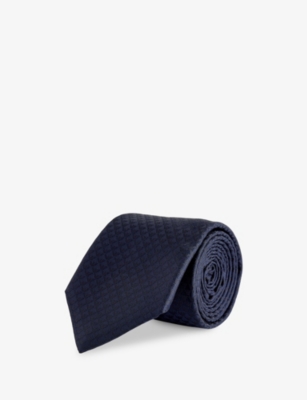 Mens Emporio Armani Jacquard Print Silk Tie