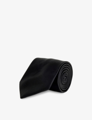 EMPORIO ARMANI: Jacquard Motif Print Silk Tie