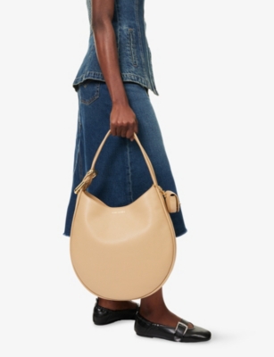 Marc Jacobs Womens Camel Large Crescent Leather Tote Bag In Brown