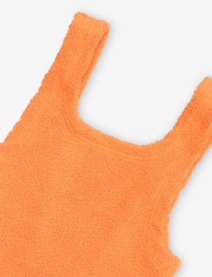 HUNZA G: Classic Curved-Neck Swimsuit 3-6 years