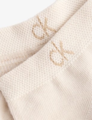 CALVIN KLEIN: Sneaker Brand-Print Pack Of Two Stretch-Cotton Blend Socks