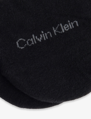 CALVIN KLEIN: Footie High-Cut Pack Pack of Two Stretch-Woven Socks