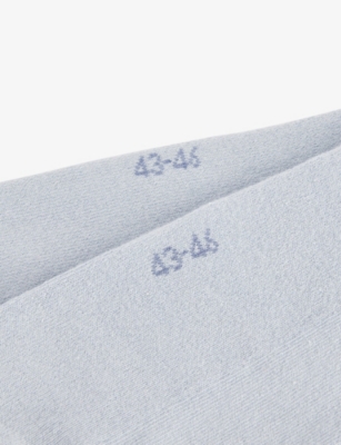 CALVIN KLEIN: Monogram Two-Pack Cotton-Blend Socks