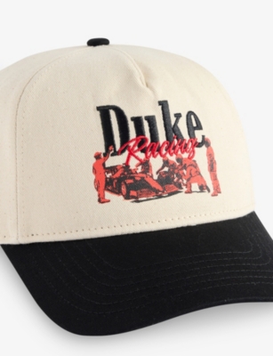 Duke & Dexter Mens Multi Pitstop Embroidered Cotton Cap