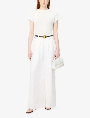 DISSH: Leo Funnel-Neck Cotton-Blend Knit Top