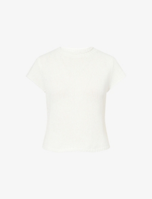 DISSH: Leo Funnel-Neck Cotton-Blend Knit Top