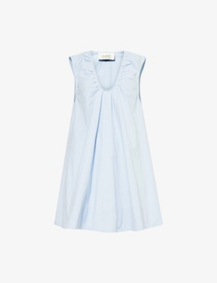 DISSH: Gabby Flared Cotton-Poplin Mini Dress