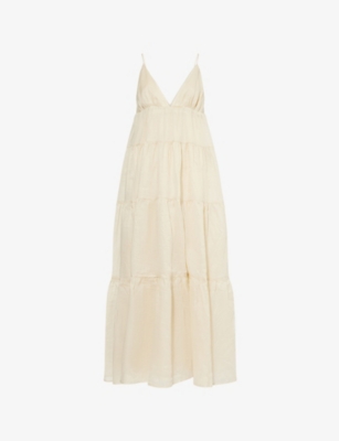Liza Ruffled Cotton-Poplin Midi Dress