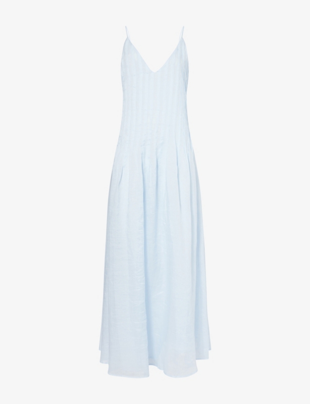 Tahlia Pleated Woven Midi Dress