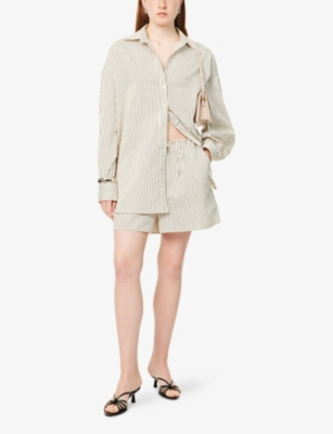 DISSH: Palma Striped Woven Shorts
