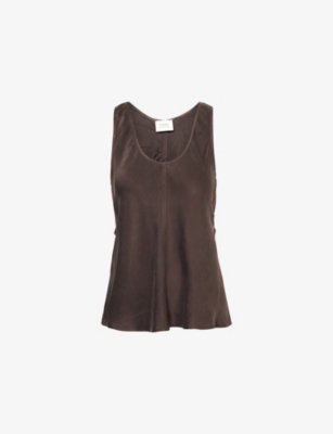 DISSH: Colette Scoop-Neck Silk Cami Top
