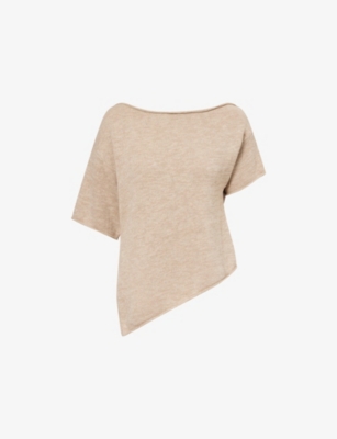 DISSH: Rick Off-Shoulder Cotton-Linen Blend Knit Top