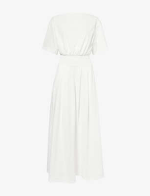 DISSH: Esme Short-Sleeves Cotton-Jersey Maxi Dress