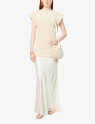 DISSH: Charli Bias-Cut Satin Maxi Skirt