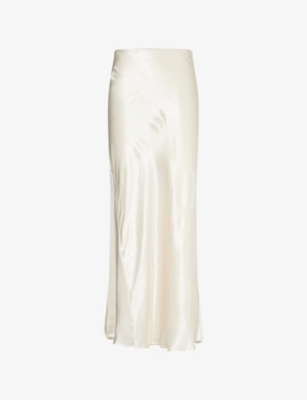 DISSH: Charli Bias-Cut Satin Maxi Skirt