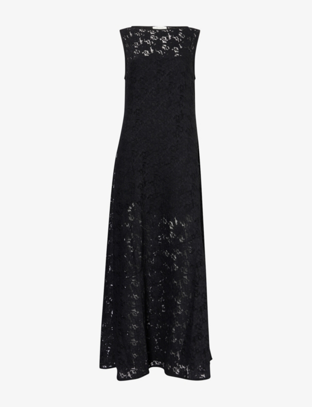 Loula Lace-Embroidery Stretch-Woven Midi Dress