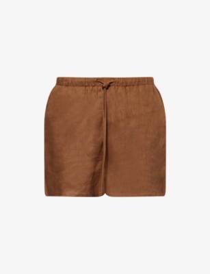 DISSH: Lune Two-Slip-Pockets Linen Shorts