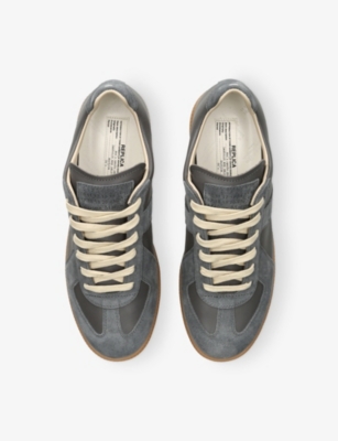 MAISON MARGIELA: Replica leather low-top trainers