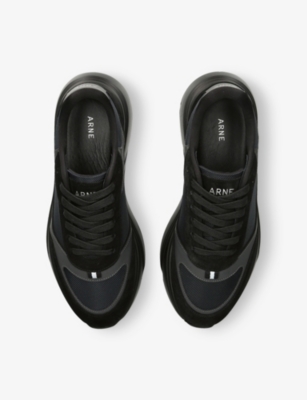 ARNE: Technical Runner Suede And Mesh Low-Top Trainers