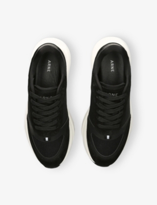 ARNE: Technical Runner Suede And Mesh Low-Top Trainers