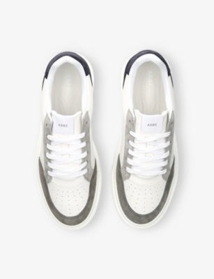 ARNE: Court 2.0 Leather And Suede Low-Top Trainers