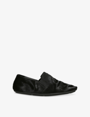 THE ROW: Vincit Slip-On Calf-Hair Trainers