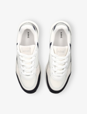 ARNE: Apollo Suede And Mesh Low-Top Trainers