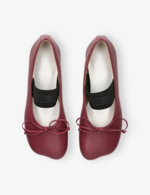 MM6: Anatomic Leather Ballet Flats