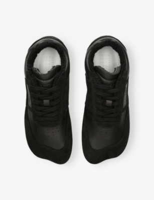 Mm6 Maison Margiela Womens Mm6 Anatomic Leather Low-top Trainers In Black