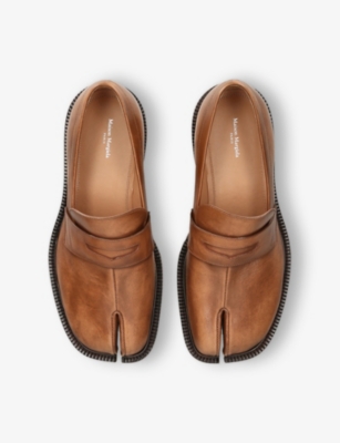 MAISON MARGIELA: Tabi County Leather Loafers