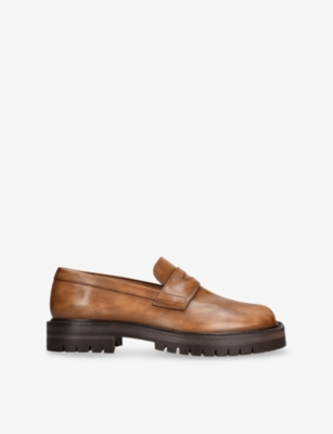 MAISON MARGIELA: Tabi County Leather Loafers