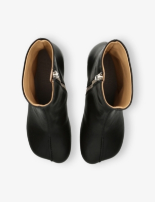 MM6: Anatomic 70 Leather Heeled Ankle Boots