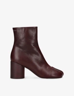 Mm6 Maison Margiela 70mm Anatomic Stitch Ankle Boots In Brown