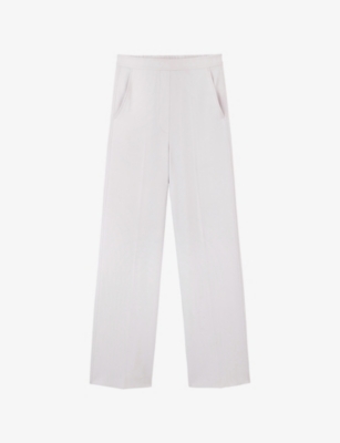 The White Company S Stone Voyager Wide-leg Woven Trousers