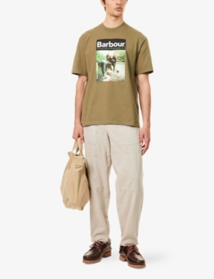 BARBOUR: Graphic-Print Cotton T-Shirt