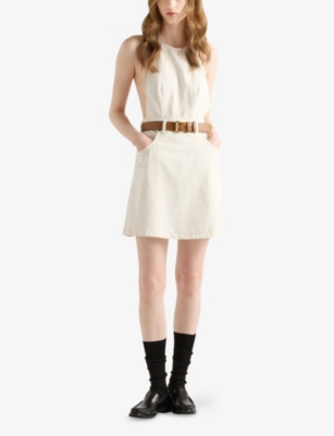 Prada Denim Halterneck Mini Dress