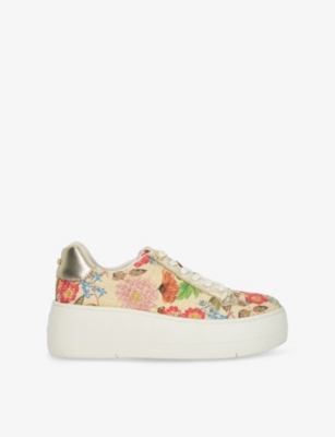 Dune Womens Multi Raffia Episode Raffia Low-top Trainers Eur 40 / 7 Uk