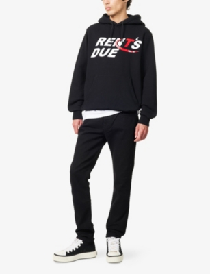 TRAPSTAR: Trapstar x Nemzzz Rent's Due Kangaroo-Pocket Cotton-Jersey Hoody