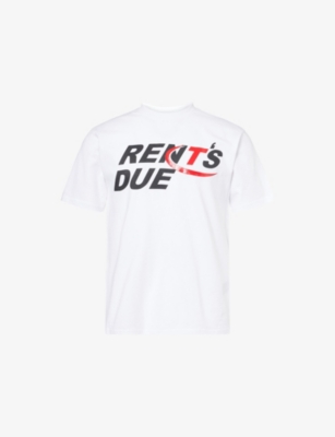 TRAPSTAR: Trapstar x Nemzzz Rent's Due Crewneck Cotton-Jersey T-Shirt
