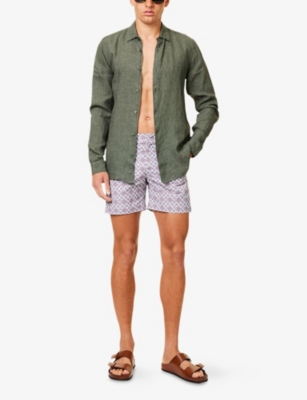ORLEBAR BROWN: Bulldog Paisley Season Woven Swim Shorts