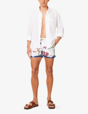 ORLEBAR BROWN: Orchid Mid-Rise Woven Swim Shorts