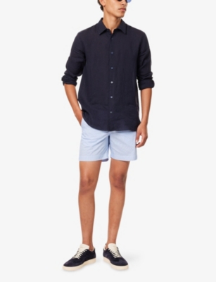 ORLEBAR BROWN: Bulldog Drawstring Seersucker Swim Shorts