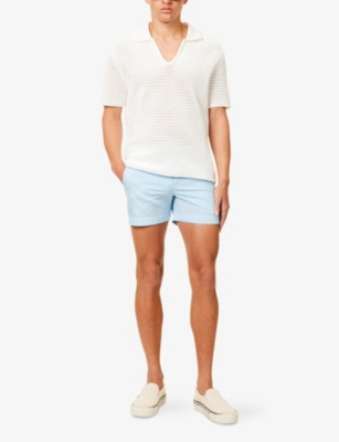 ORLEBAR BROWN: Bulldog Seersuck Stripe Woven Swim Shorts