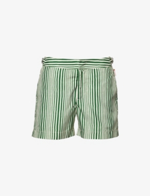 ORLEBAR BROWN: Setter Shore Striped Woven Swim Shorts