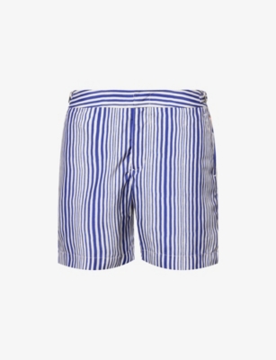 ORLEBAR BROWN: Bulldog Shore Striped Woven Swim Shorts